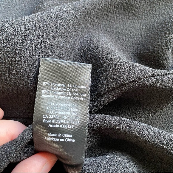 Wilfred blazer open front black crepe like women fabric size 4 - Picture 8 of 9